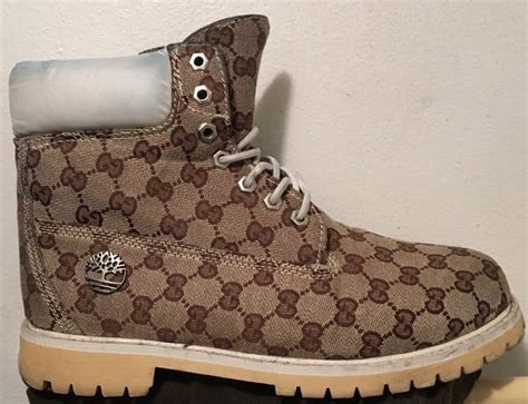 gucci customize|custom Gucci timberland boots.